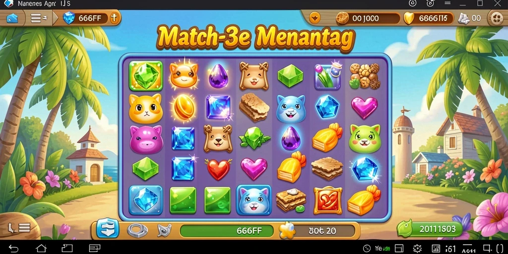 Gameplay seru di 666FF dengan warna-warni yang menarik.