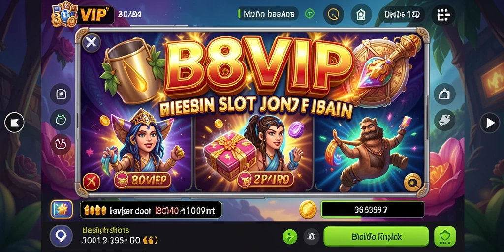 Screenshot B8VIP menampilkan gameplay slot yang menarik dan interaktif.