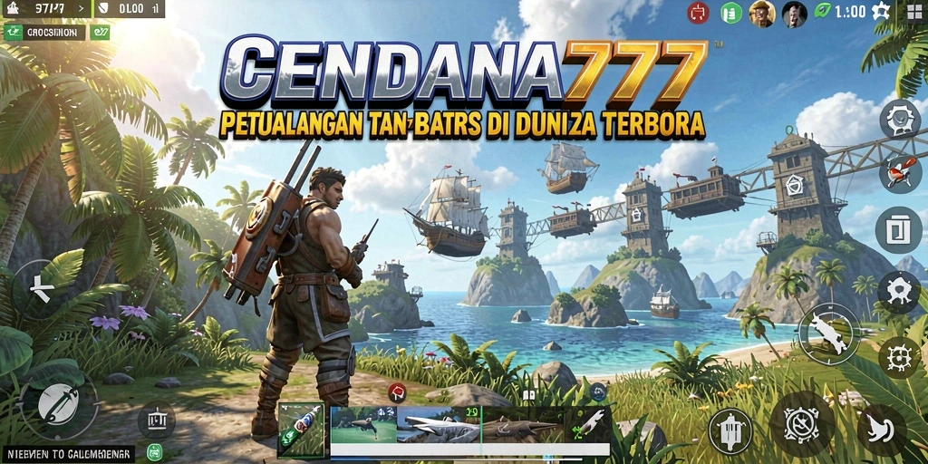 Screenshot gameplay CENDANA777 menampilkan petualangan epik di dunia terbuka.