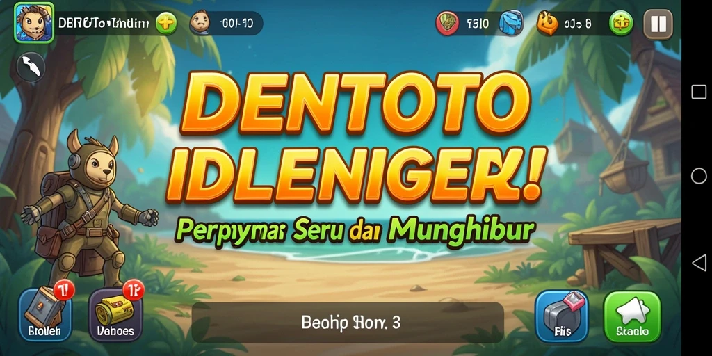 Tampilan gameplay DENTOTO menampilkan elemen Idle yang menarik.