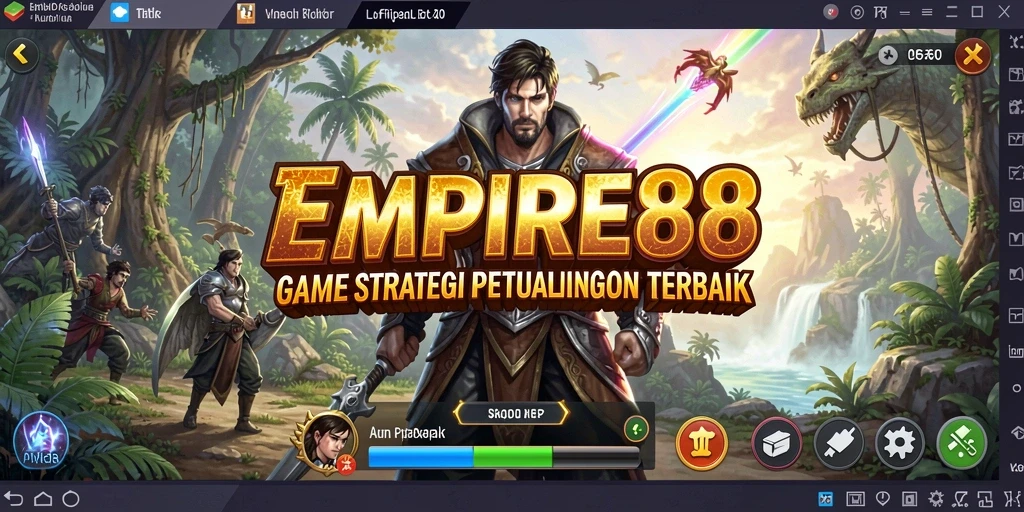Tampilan gameplay EMPIRE88 yang epik dalam membangun kerajaan.