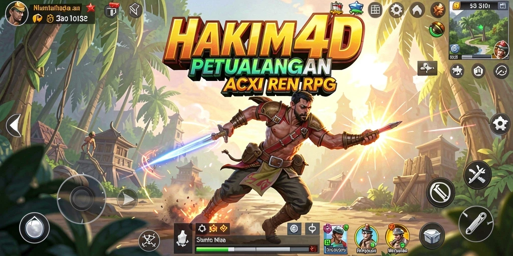 Tampilan gameplay HAKIM4D yang dinamis dan seru.