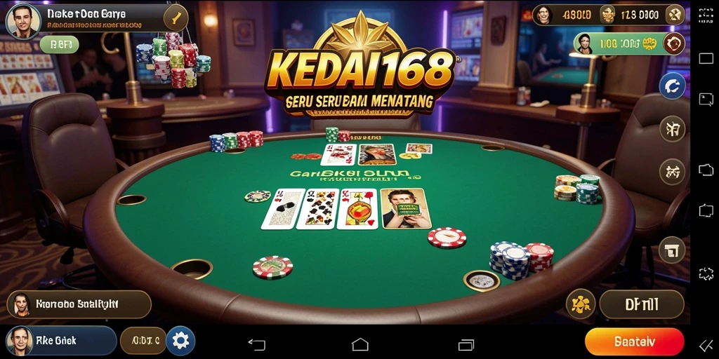 Tampilan menarik dari permainan Poker di KEDAI168.