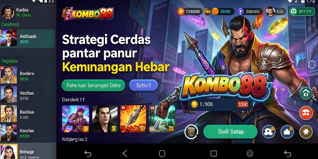 Tangkapan layar utama KOMBO88 yang menunjukkan strategi dan gameplay yang mendebarkan.
