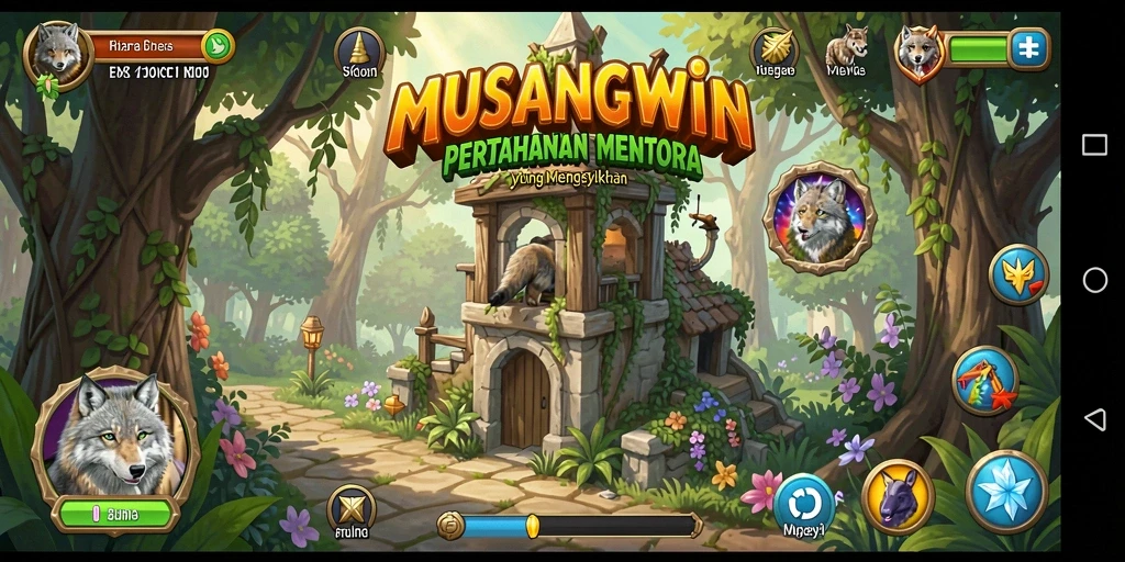 Gameplay seru dan menegangkan di MUSANGWIN Tower Defense.