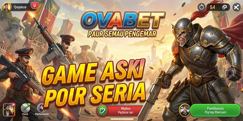 Tampilan seru gameplay OVABET dengan aksi mendebarkan.