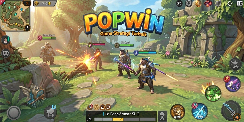 Tangkapan layar utama menunjukkan strategi gameplay yang mendebarkan.