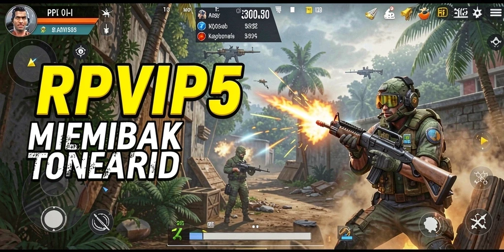 Gameplay RPVIP5 menampilkan aksi tembak-menembak mendebarkan dengan grafis yang luar biasa.