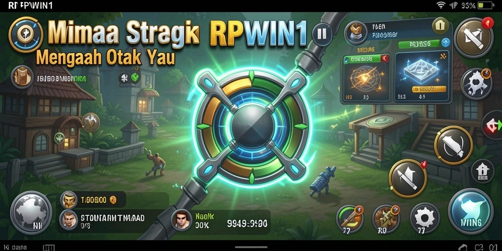 Screenshot utama RPWIN1 menampilkan aksi seru dalam permainan strategi.