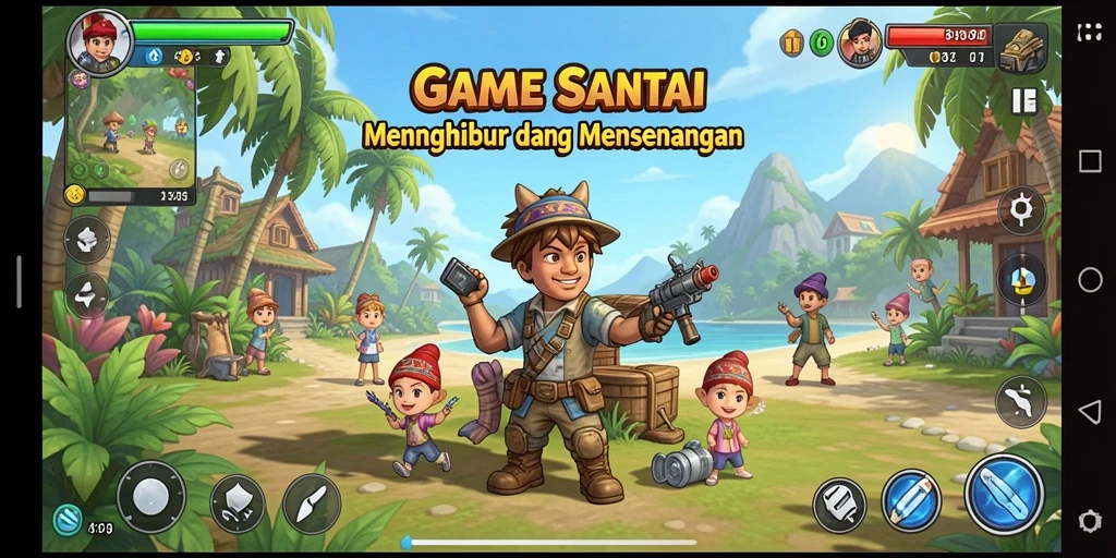 Tampilan gameplay T6 yang menarik dan penuh warna.