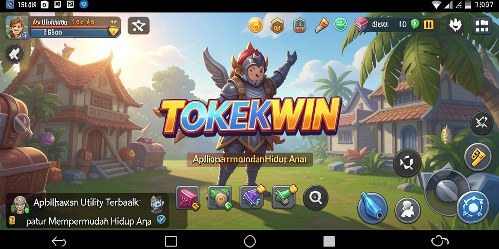Tampilan antarmuka TOKEKWIN yang intuitif dan user-friendly.