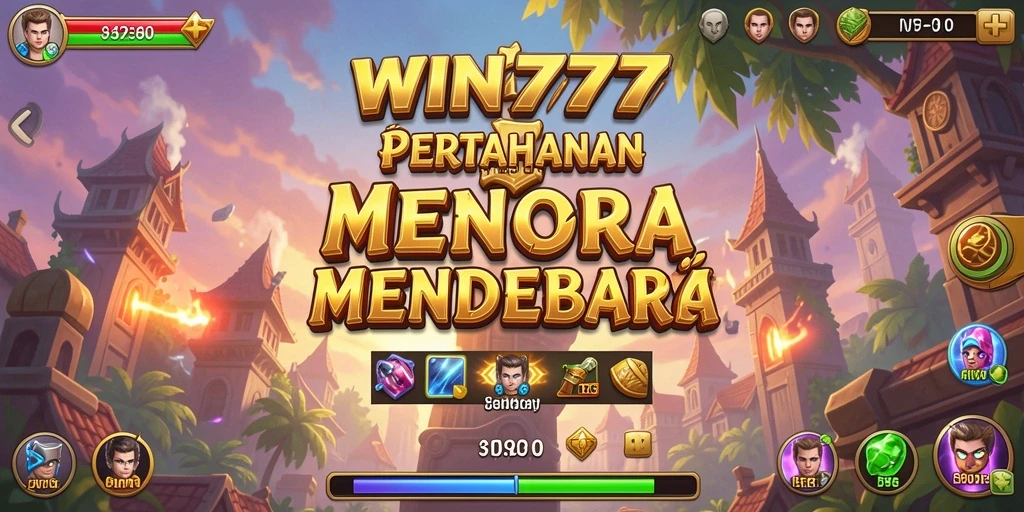 Screenshot WIN777 menampilkan aksi seru dari gameplay Tower Defense.